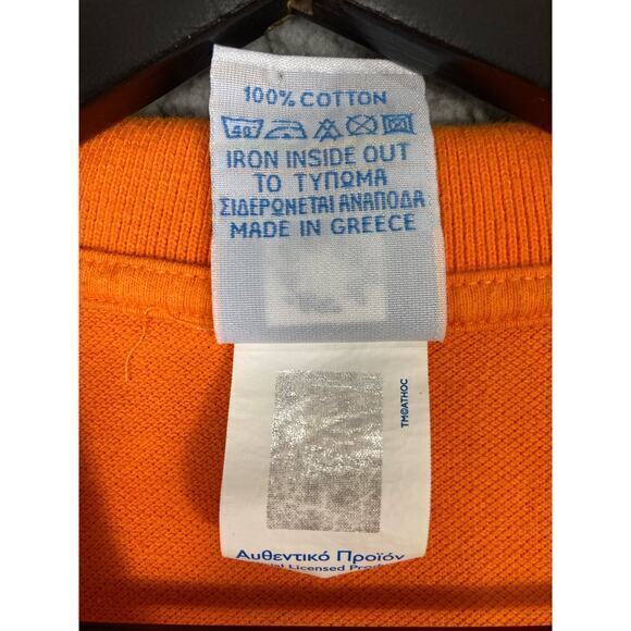 Athens Greece 2004 Olympics Men's Polo Shirt Orange 2XL Embroidered Logo Casual‎ - Picture 5 of 8